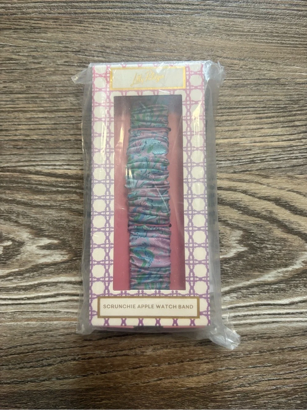 Lilly Pulitzer Scrunchie Apple Watch Band Secreat Escape Home 38/40/42/44mm NWT